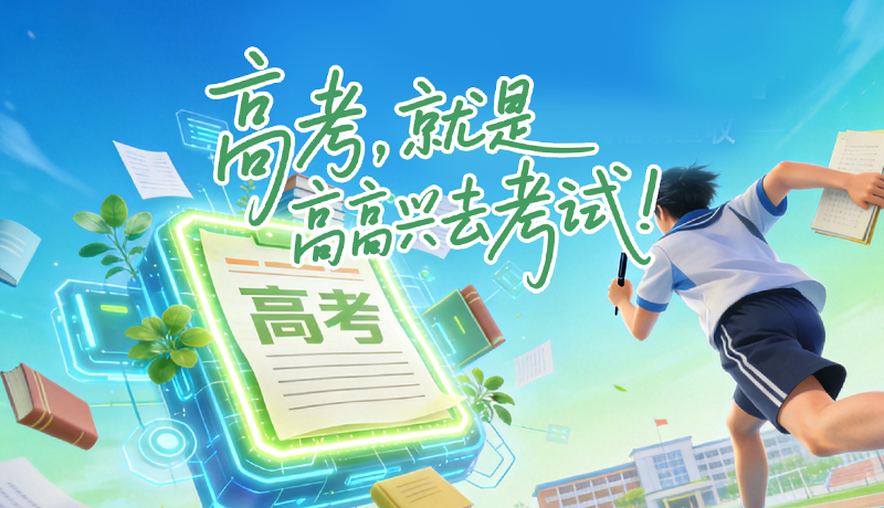 高考，就是高高兴兴去考试！