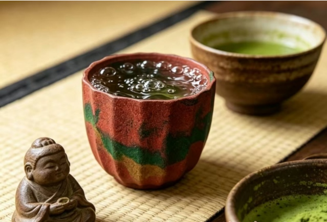 沙子变茶具摆件火爆出圈 敦煌美学“洽”到好处