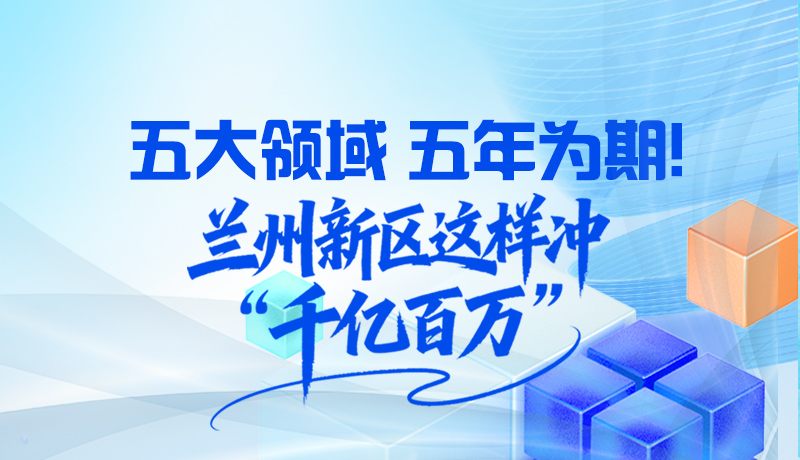 长图|五大领域 五年为期！兰州新区这样冲“千亿百万”