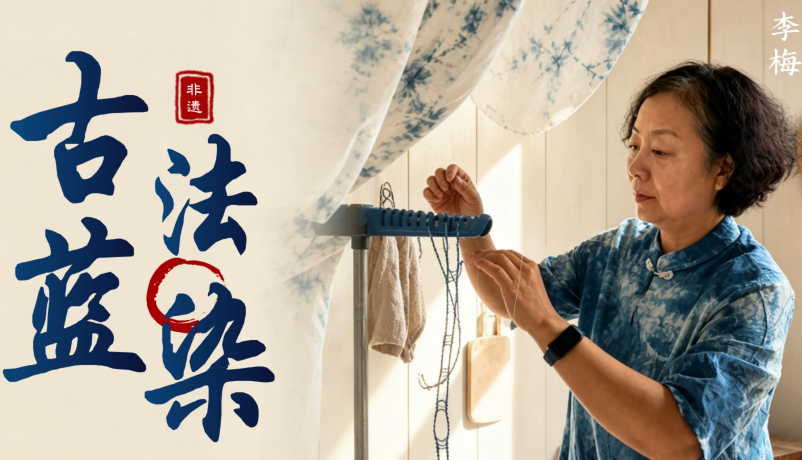 重走中国西北角|从老染坊到文创潮品！古法蓝染在平凉焕新生
