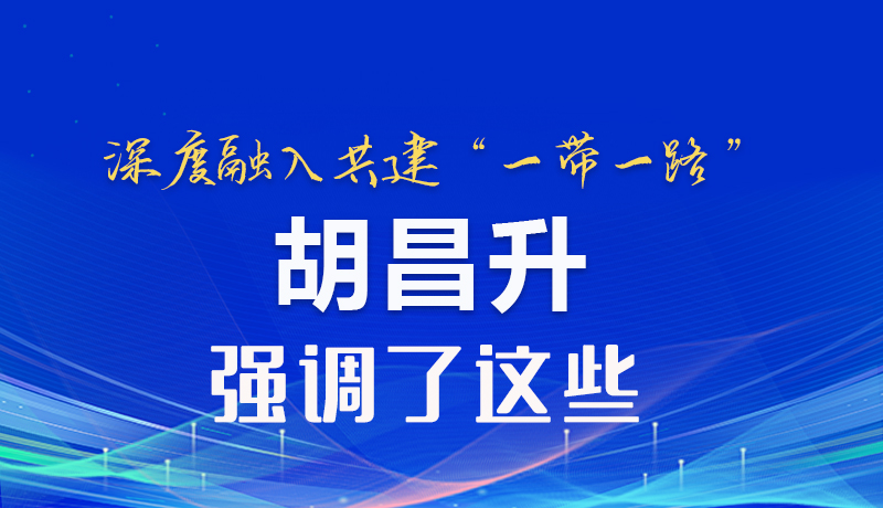 图解|深度融入共建“一带一路”胡昌升强调了这些