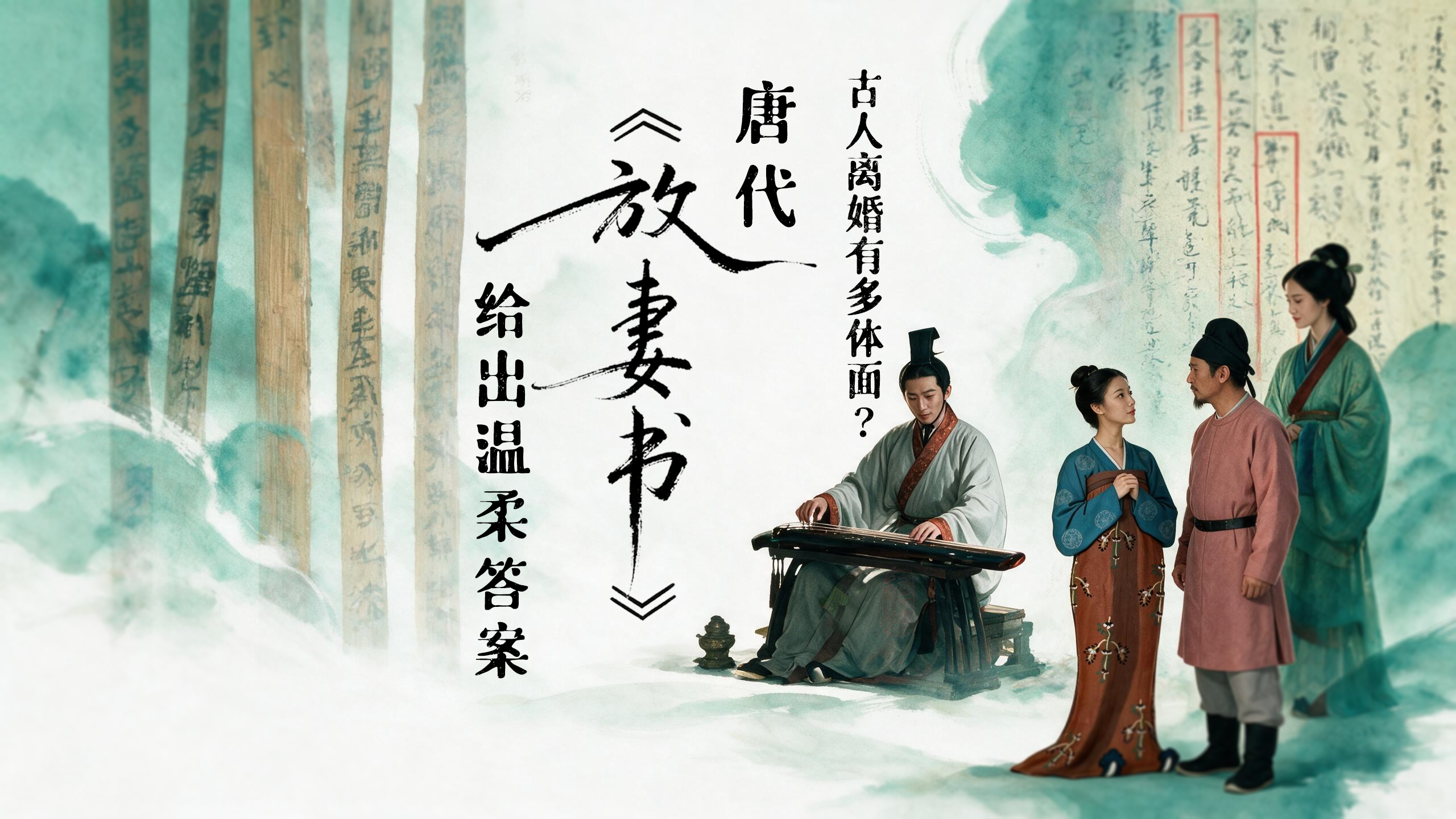 古人离婚有多体面？唐代《放妻书》给出温柔答案