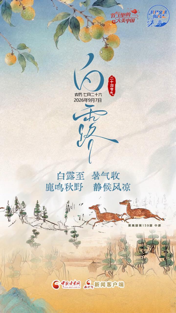 视频海报|白露：白露至 暑气收 鹿鸣秋野 静候风凉 