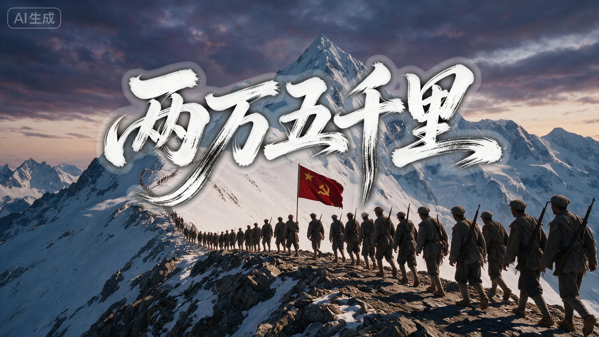 我们的长征路|AI视频：两万五千里